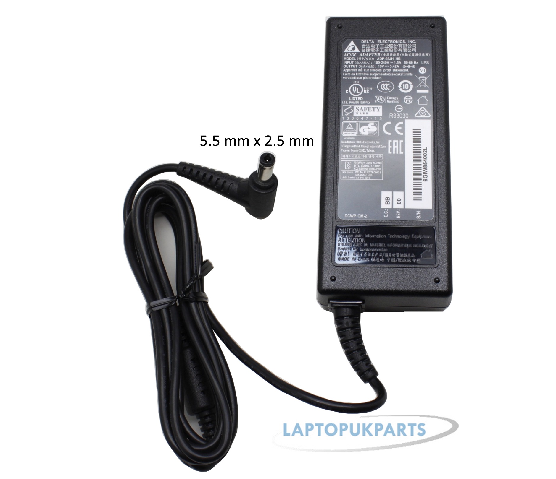 Alimentatore Delta 19.5V 6.92A 135W Per MSI GE63 Raider 7RC-008US - ADP-135KB T Originale
