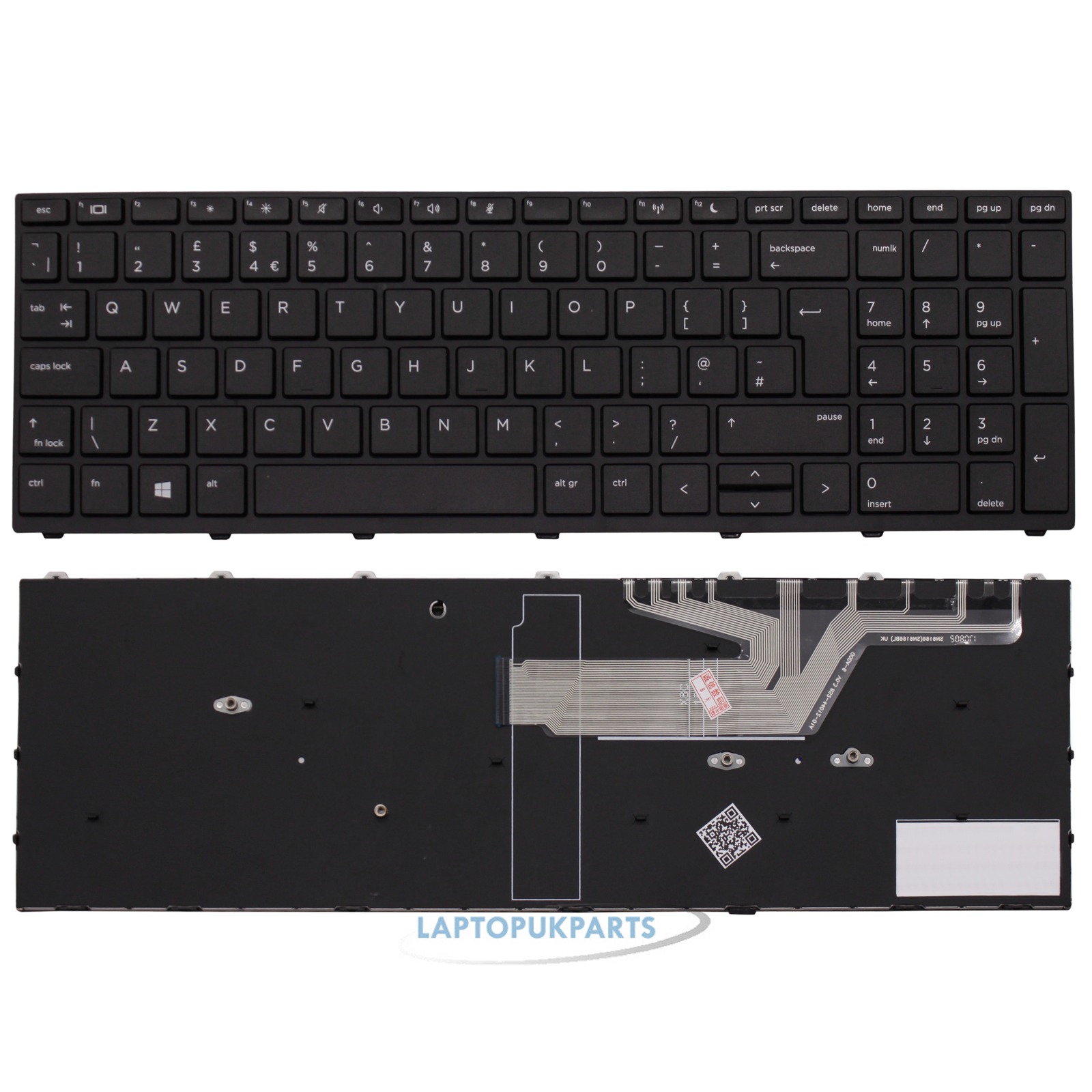Replacement Hp Probook 450 455 470 G5 Series Uk Black Keyboard Frame L 001 Ebay